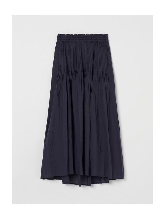 Cotton loan pintuck skirt