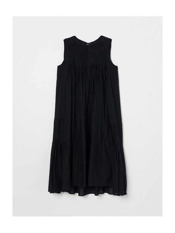 Cotton loan pintuck slv dress