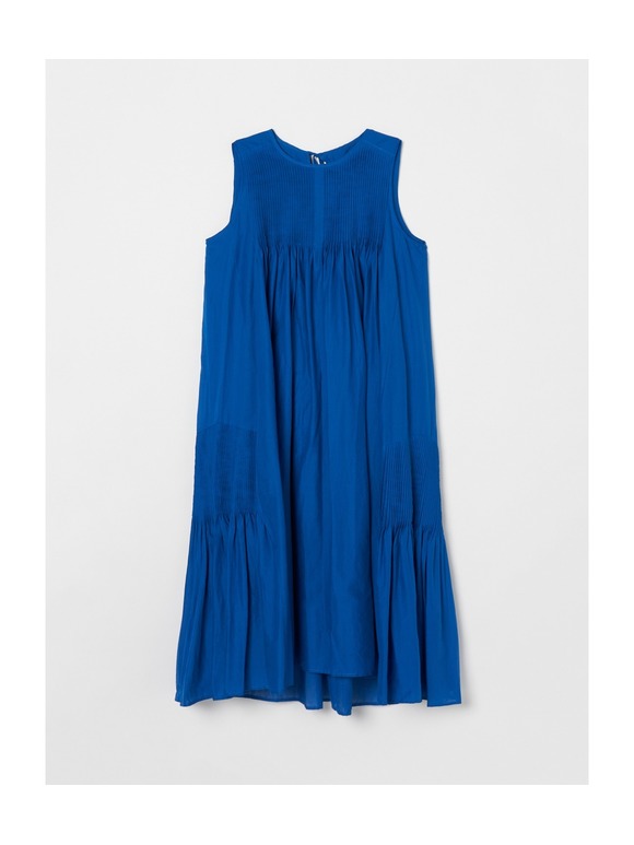 Cotton loan pintuck slv dress