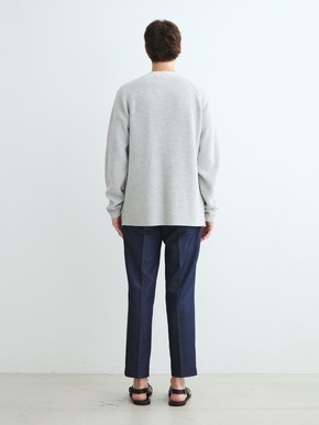 Men's 18G cotton nylon cardigan 詳細画像 ivory 11