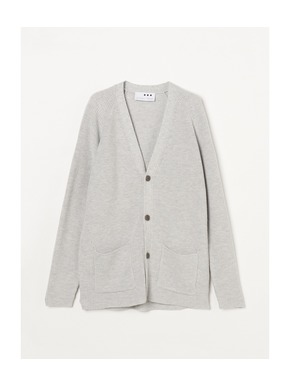 Men's 18G cotton nylon cardigan 詳細画像