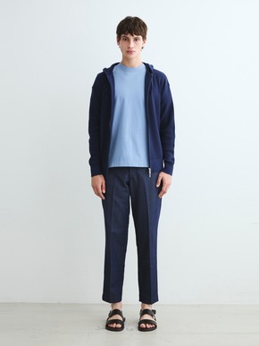 Men's 18G cotton nylon zip hoody 詳細画像