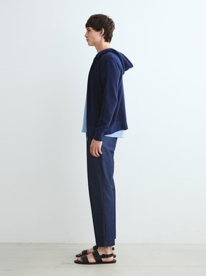 Men's 18G cotton nylon zip hoody 詳細画像