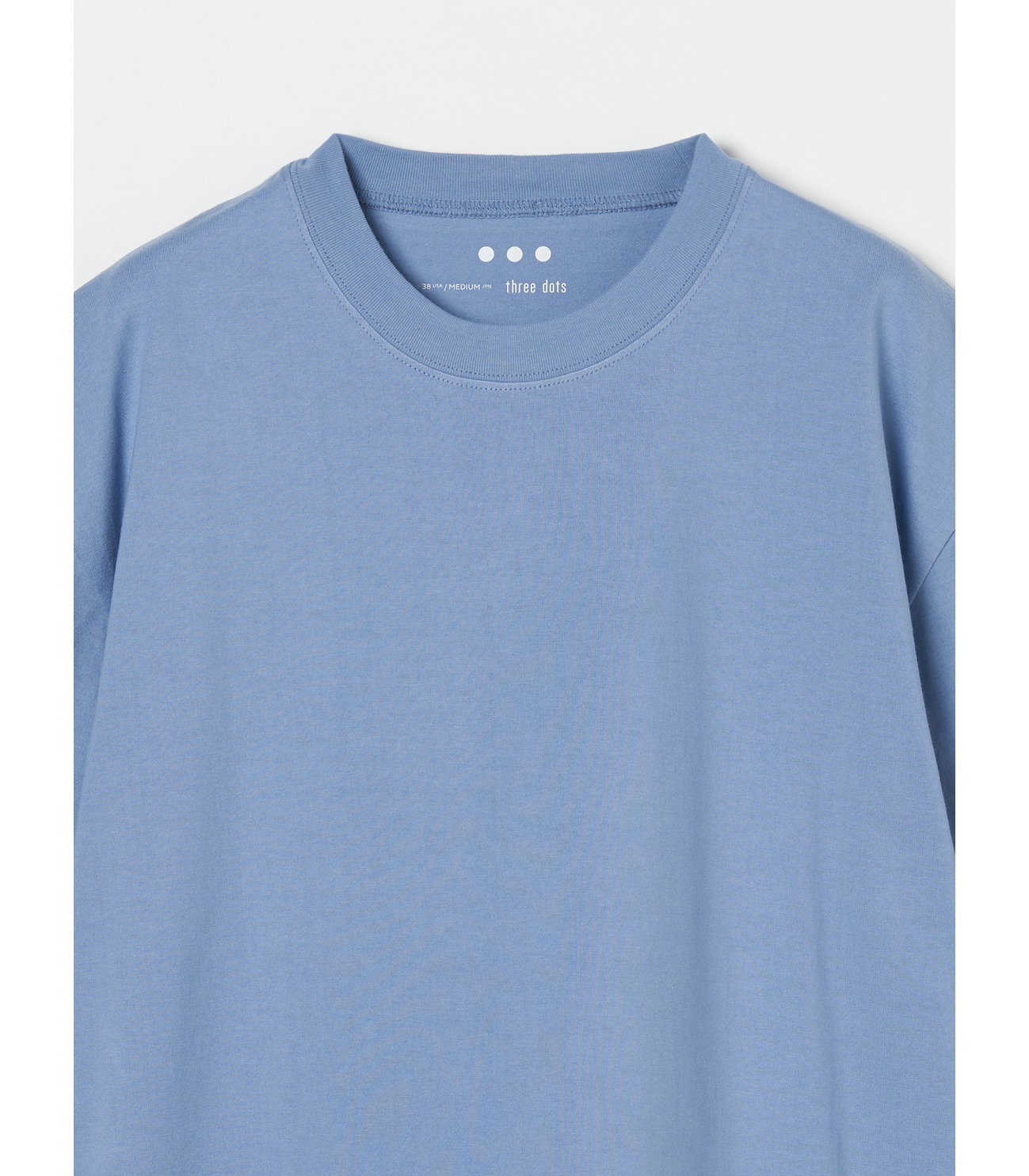 Men#039;s cotton silk s/s crew neck｜スリードッツ オフィシャルオンラインショップ