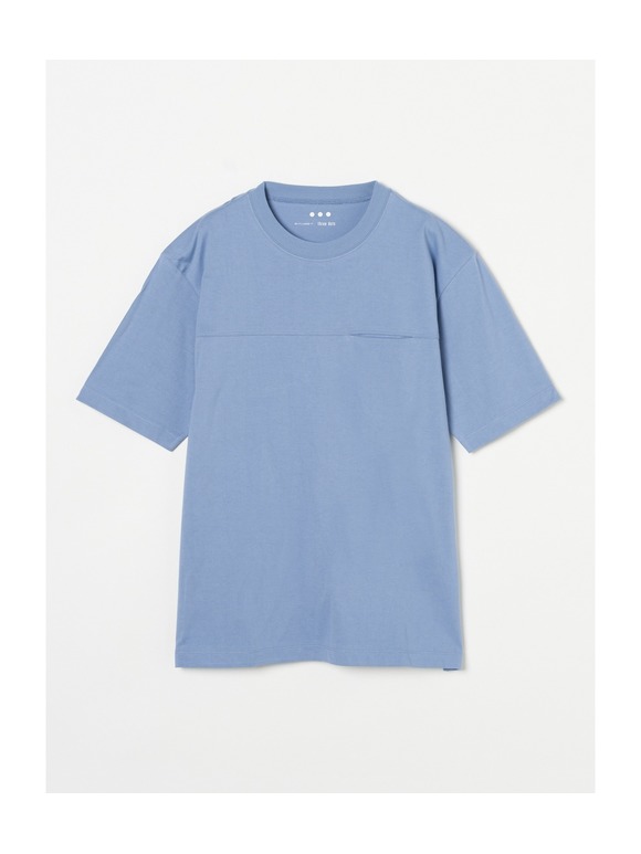 Men's cotton silk s/s pocket T
