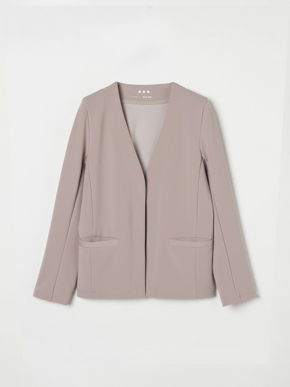 C dress scuba collarless jacket