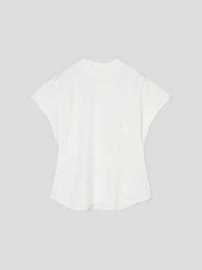 Smile Cotton Double gauze mock neck tee 詳細画像