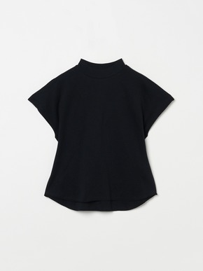 Smile Cotton Double gauze mock neck tee 詳細画像