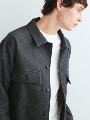 Men's denim like shirts outer 詳細画像