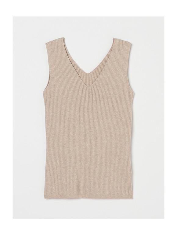 Cotton melange rib tank