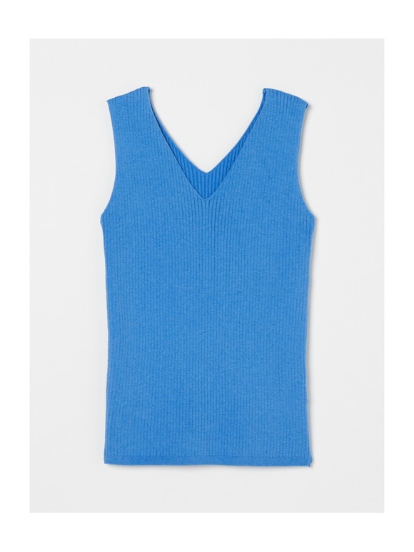 Cotton melange rib tank