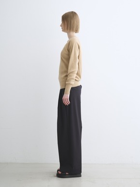 Cotton melange smooth pullover 詳細画像