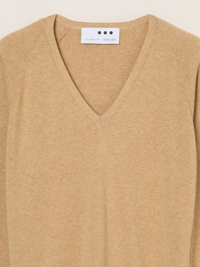 Cotton melange smooth pullover 詳細画像