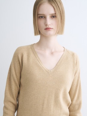 Cotton melange smooth pullover 詳細画像