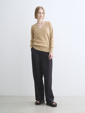 Cotton melange smooth pullover 詳細画像