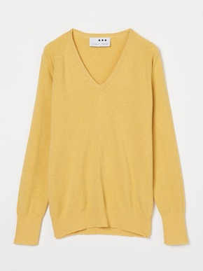 Cotton melange smooth pullover 詳細画像