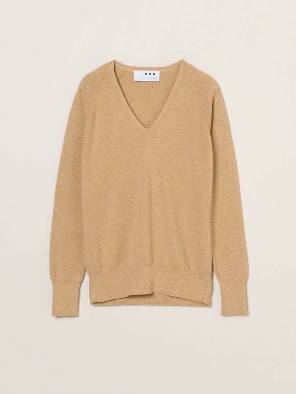Cotton melange smooth pullover