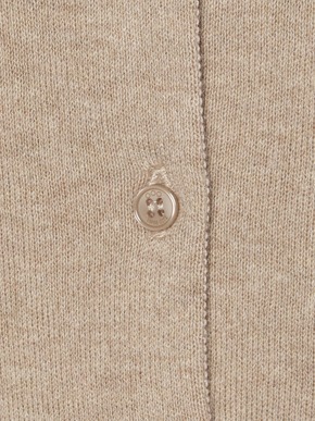 Cotton melange smooth button cardigan 詳細画像