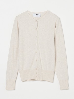 Cotton melange smooth button cardigan 詳細画像