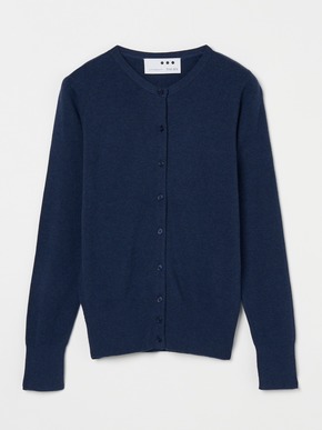 Cotton melange smooth button cardigan 詳細画像