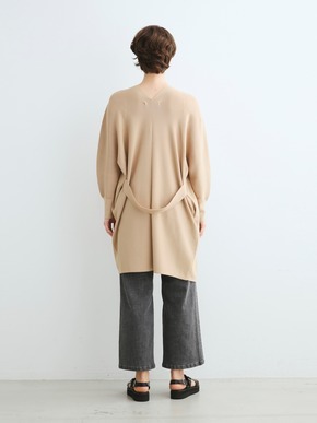 Knit outer dolman topper w/belt 詳細画像