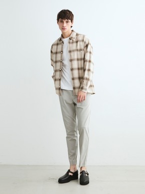 Men's poplin check l/s shirts 詳細画像