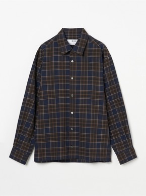 Men's poplin check l/s shirts 詳細画像