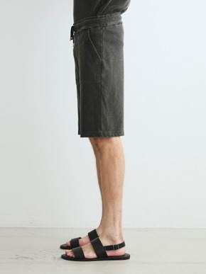 Men's organic cotton fleece shorts 詳細画像