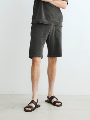 Men's organic cotton fleece shorts 詳細画像