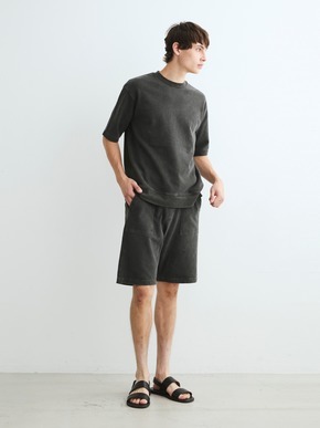 Men's organic cotton fleece shorts 詳細画像