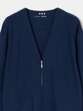 Men's compact pile zip cardigan 詳細画像