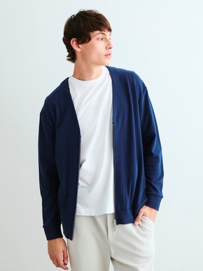 Men's compact pile zip cardigan 詳細画像