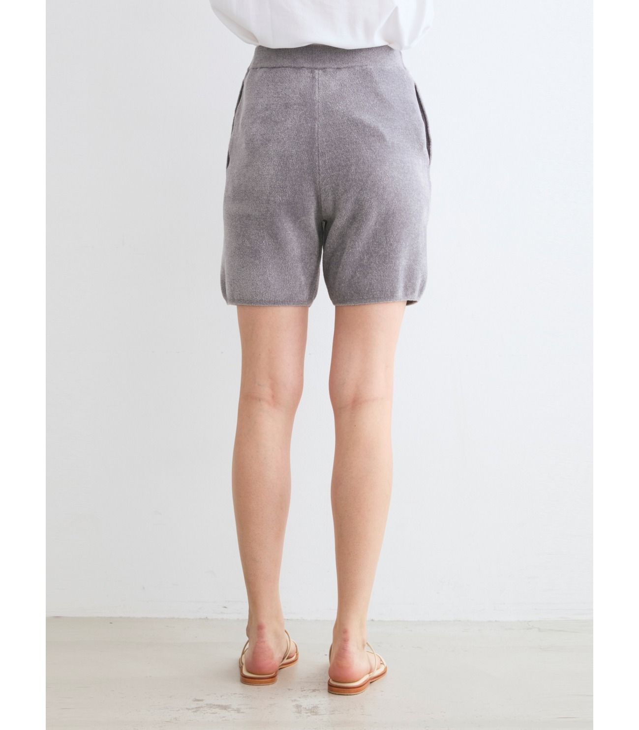 Unisex premium pile shorts 詳細画像 ivory 17