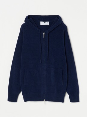 Unisex premium pile l/s zip hoody 詳細画像