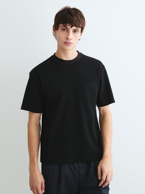 Men's highgauge stretch crewneck 詳細画像