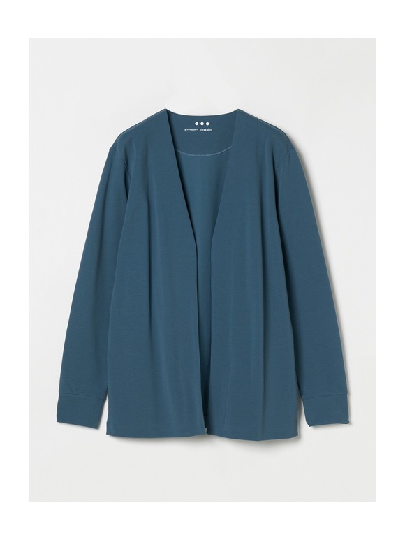 Men's highgauge stretch cardigan