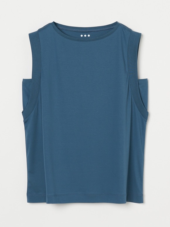 Silky paper cotton tank