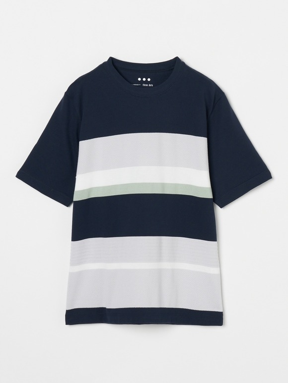 Men's random border s/s crewneck