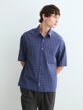 Men's ripple check s/s shirts 詳細画像