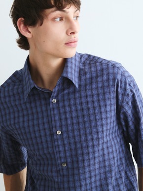 Men's ripple check s/s shirts 詳細画像