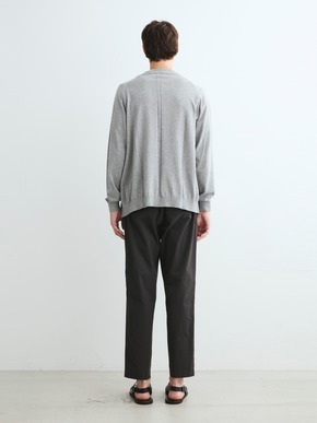 Men's 18G suvin mix vneck cardy 詳細画像