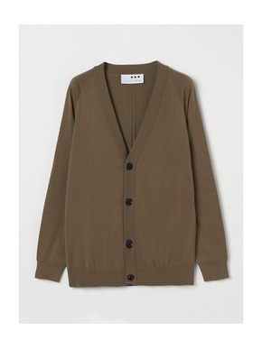 Men's 18G suvin mix vneck cardy 詳細画像