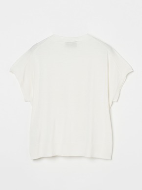 Washable cotton silk s/s top 詳細画像