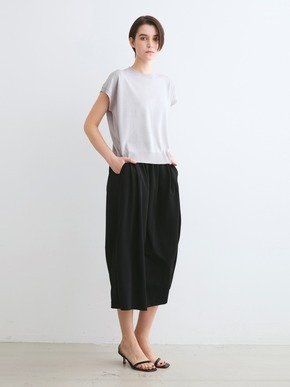 Washable cotton silk s/s top 詳細画像