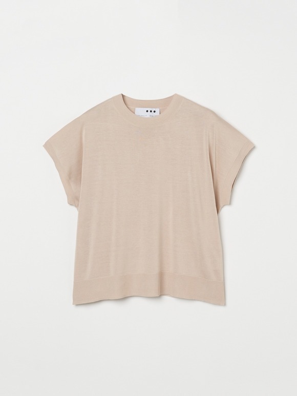 Washable cotton silk s/s top