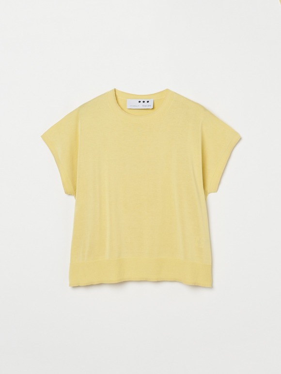 Washable cotton silk s/s top