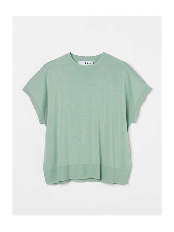 Washable cotton silk s/s top