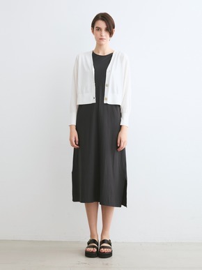 Washable cotton silk cropped cardigan 詳細画像