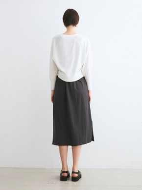 Washable cotton silk cropped cardigan 詳細画像