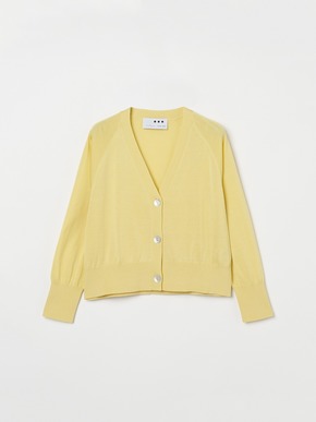 Washable cotton silk cropped cardigan 詳細画像